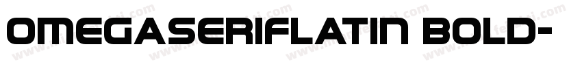 OmegaSerifLatin Bold字体转换